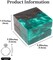 Wedding & Engagement Ring Box – Handcrafted Stabilized Wood and Resin Jewelry Box with Single Slot, Elegant Retro Ring Holder for Proposal, Wedding Ceremony, and Jewelry Storage (Green)